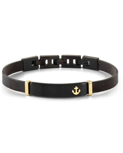 Nomination 135005/002 #SEALOVER Link Bracelet Black/Yellow Anchor