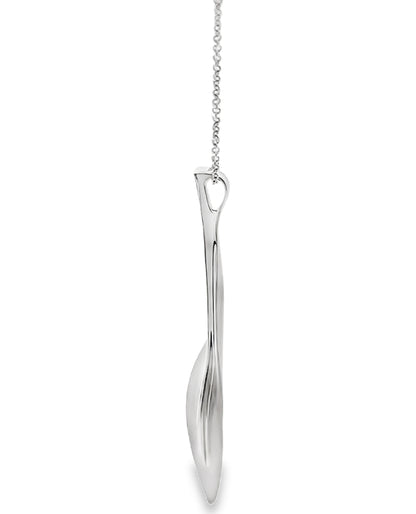 Simon G. DP113 18K White Gold and Diamond Garden Collection Pendant Necklace