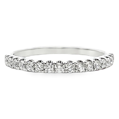 Simon G. 18K White Gold 0.30 Carat Diamond Wedding Band