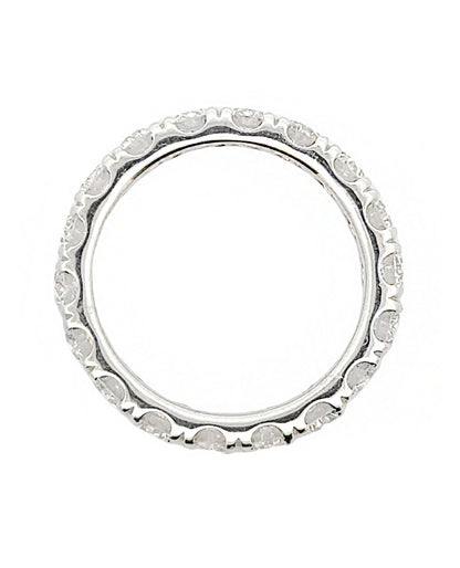 14K White Gold Lab Grown Eternity Band - 3.32 carats