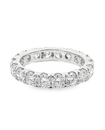 14K White Gold Lab Grown Eternity Band - 3.32 carats