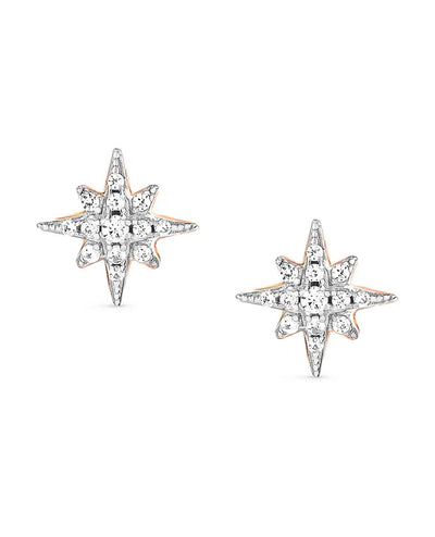 Nomination 148024-066 Sweetrock Romance North Star Earrings - Pink