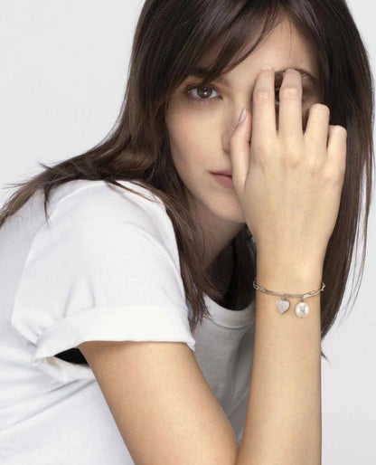 Nomination Dream Paperclip Bracelet with Clover and Pearl