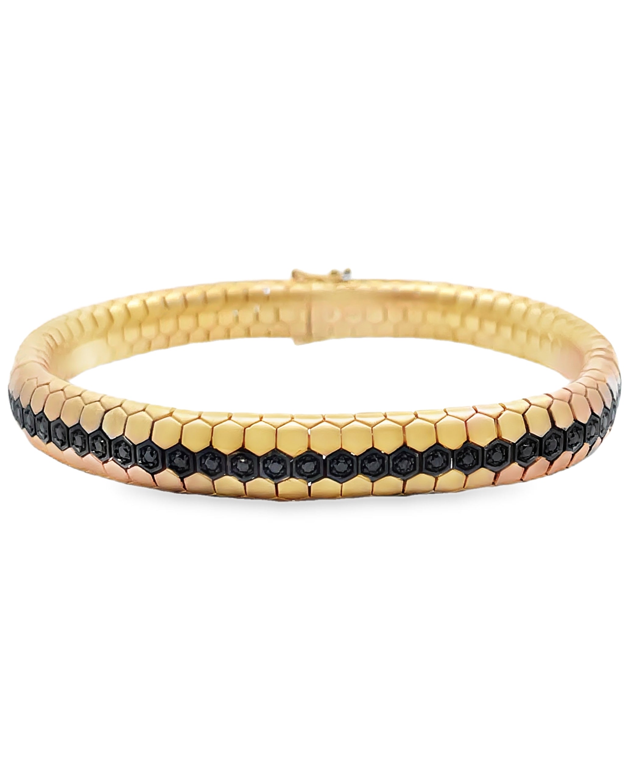 Simon G. LB2287 14K Yellow Gold and Black Diamond Bracelet