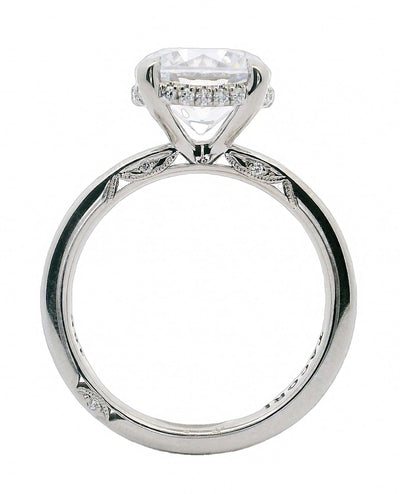 Tacori 2688 2.2 18K White Gold RoyalT Engagement Ring Setting for Round 9.5 Millimeter Stone