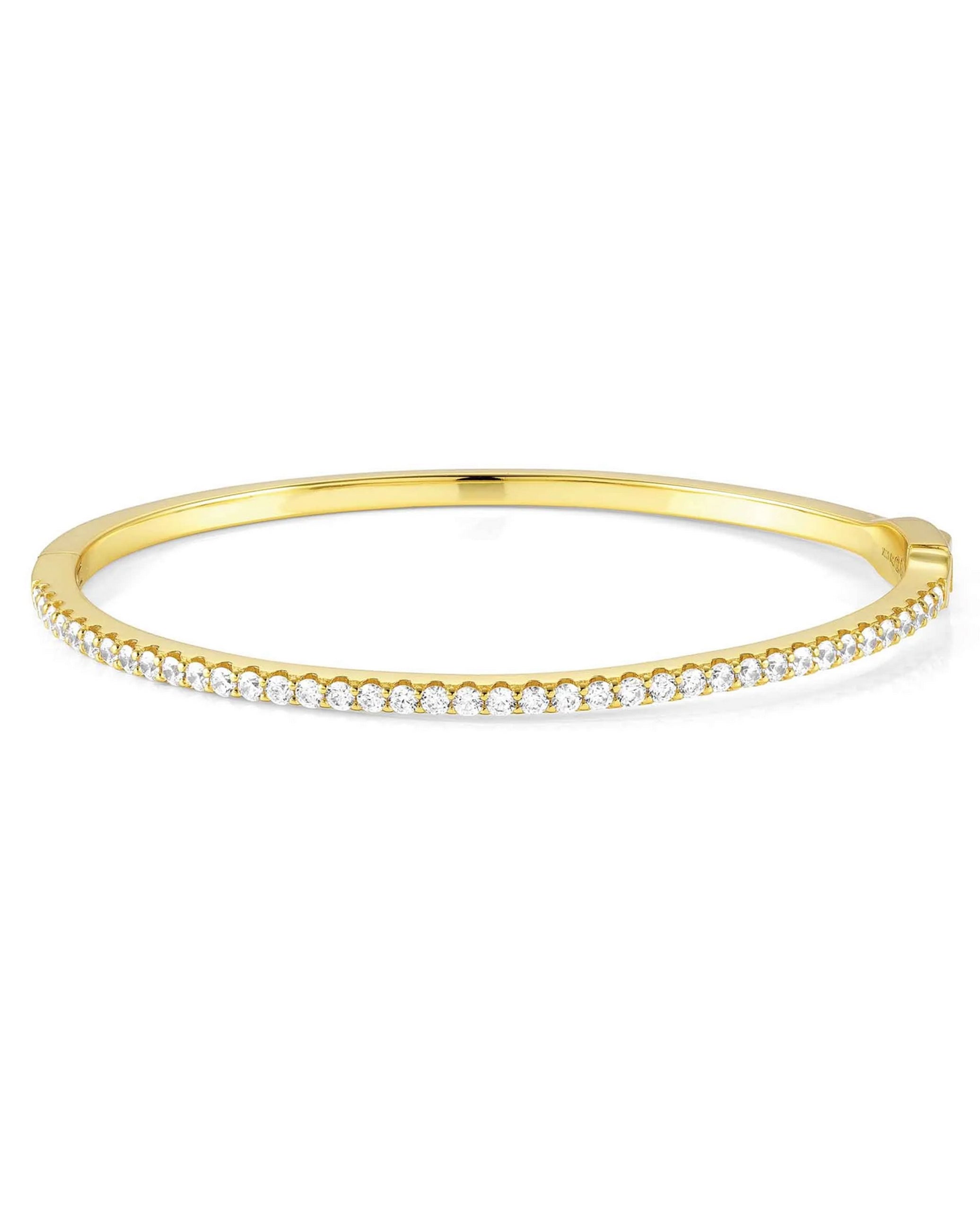 Nomination 149704/014 Lovelight Sterling Silver Yellow Bangle Bracelet with Single Row of Crystals
