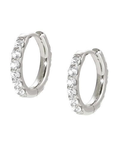 Nomination 149709-008 "Lovelight" Hoop Earrings with Clear Crystal.