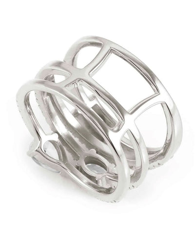 Nomination 149800/008 Sterling Silver "Colour Wave" Multi-Band Ring