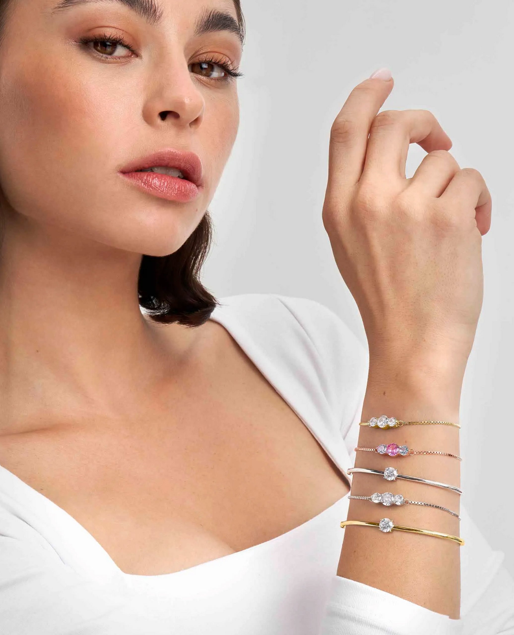 Nomination 149818/012 Sterling Silver "Colour Wave" Bangle Bracelet Size Medium