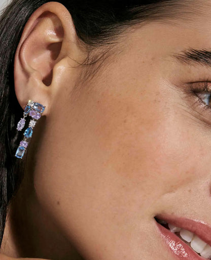 Nomination 149862/061 Colour Wave Earrings Aurora Edition With CZ