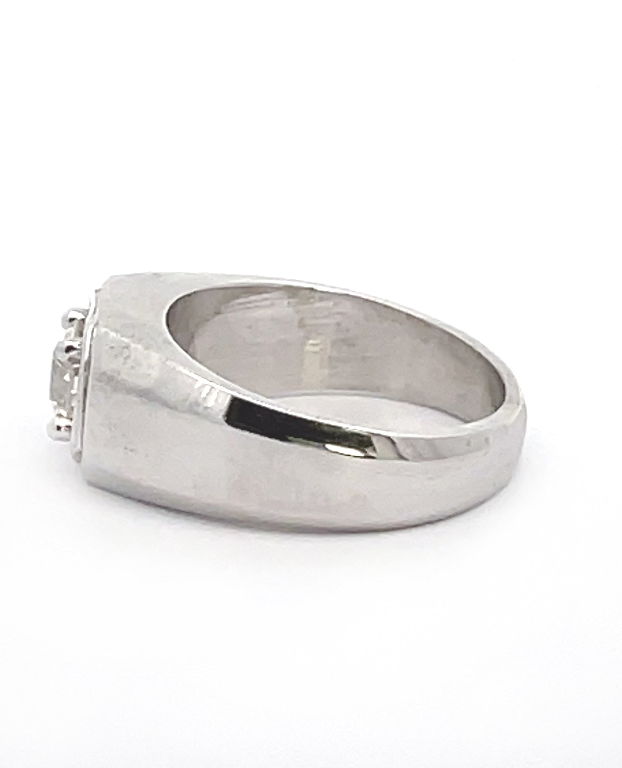 Men's 14K White Gold Diamond Ring