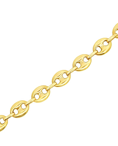 14K Yellow Gold Anchor Chain - 22 inches