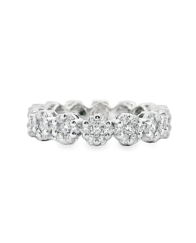 18K White Gold Eternity Ring- Size 7