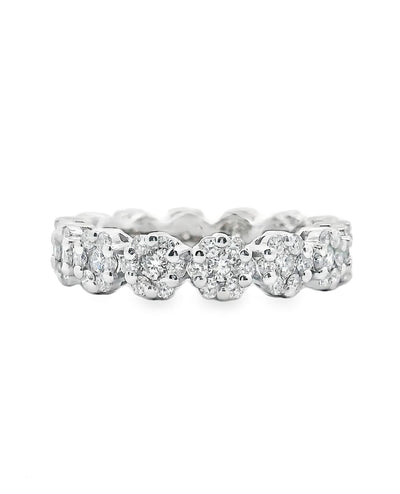 18K White Gold Eternity Ring- Size 7
