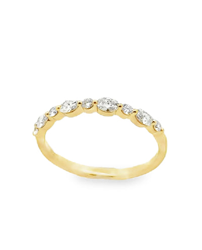 18K Yellow Gold Diamond Band