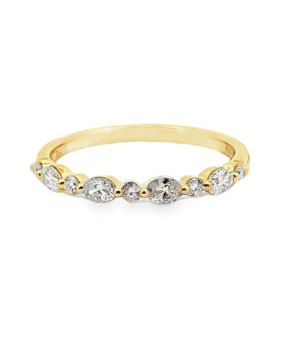 18K Yellow Gold Diamond Band