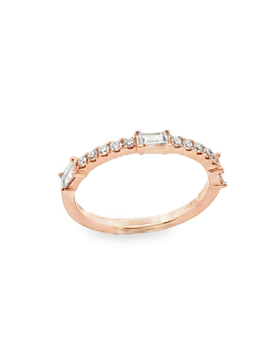 18K Rose Gold Diamond Ring