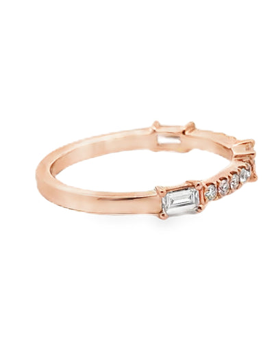18K Rose Gold Diamond Ring