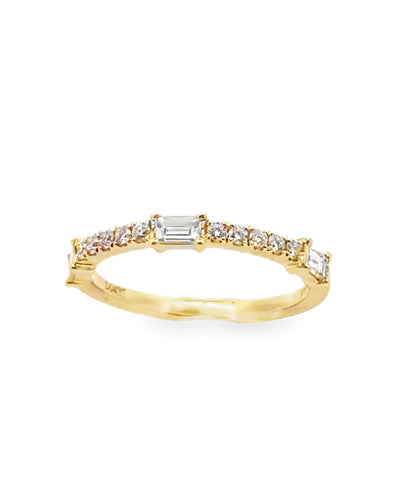 18K Yellow Gold Diamond Ring