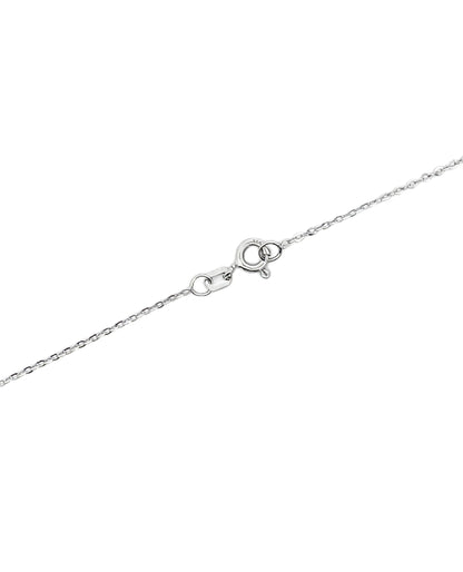 14K White Gold Three Star Diamond Necklace 2.40 Carats