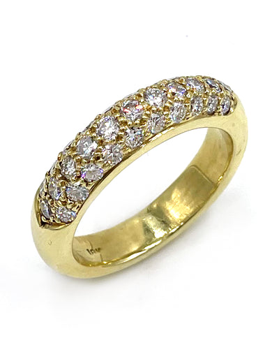 Diamond Ring 1.15 Carats in 18K Yellow Gold