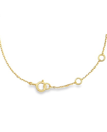 Quatrefoil Five Station Diamond Bracelet in 18K Yellow Gold