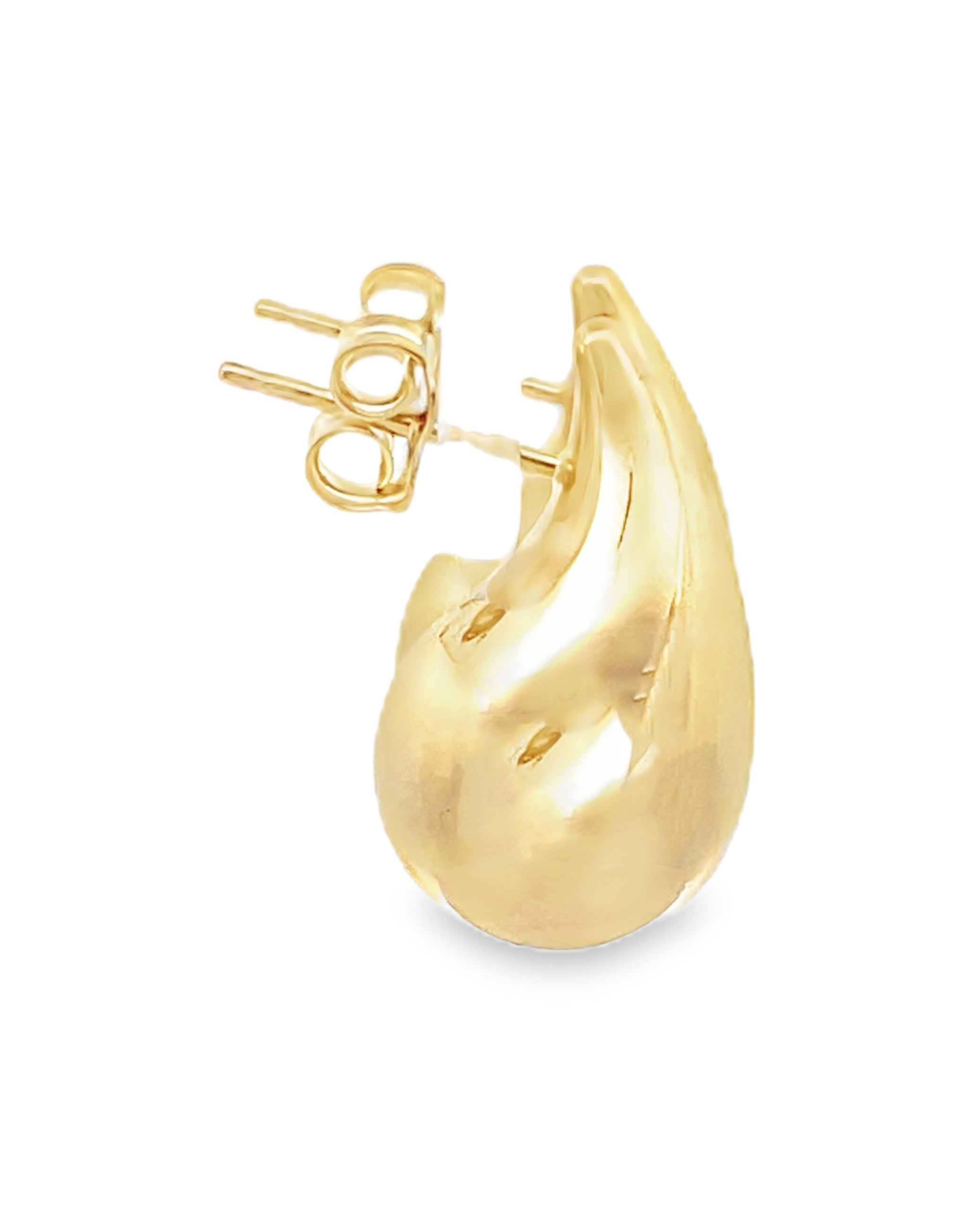 14K Yellow Gold Teardrop Earrings