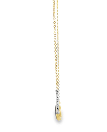 Meira T 14K Yellow Gold Dark Blue Opal with Diamonds