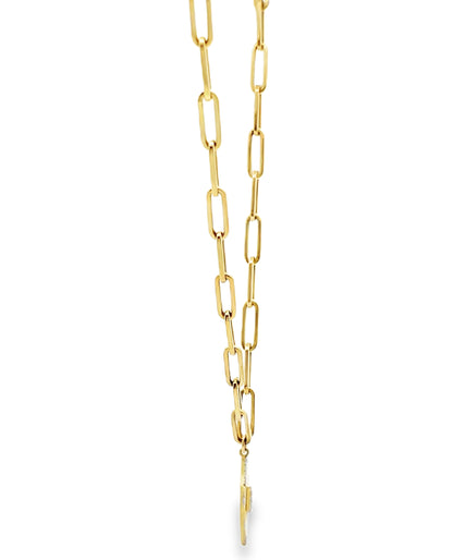 Meira T 14K Yellow Gold Paperclip Chain Evil Eye Necklace