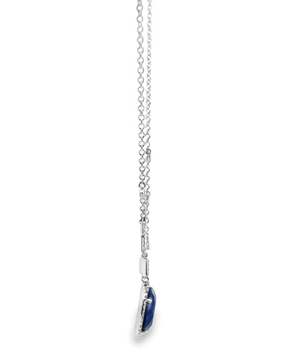 Meira T 14K White Gold Sapphire & Diamond Necklace