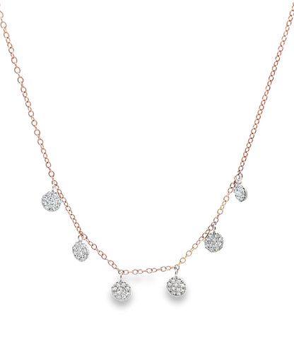 Meira T 14K Rose Gold Diamond Layering Necklace
