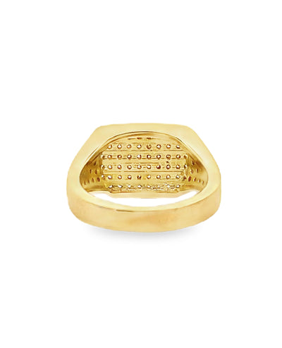 18K Yellow Gold Diamond Pinky Ring