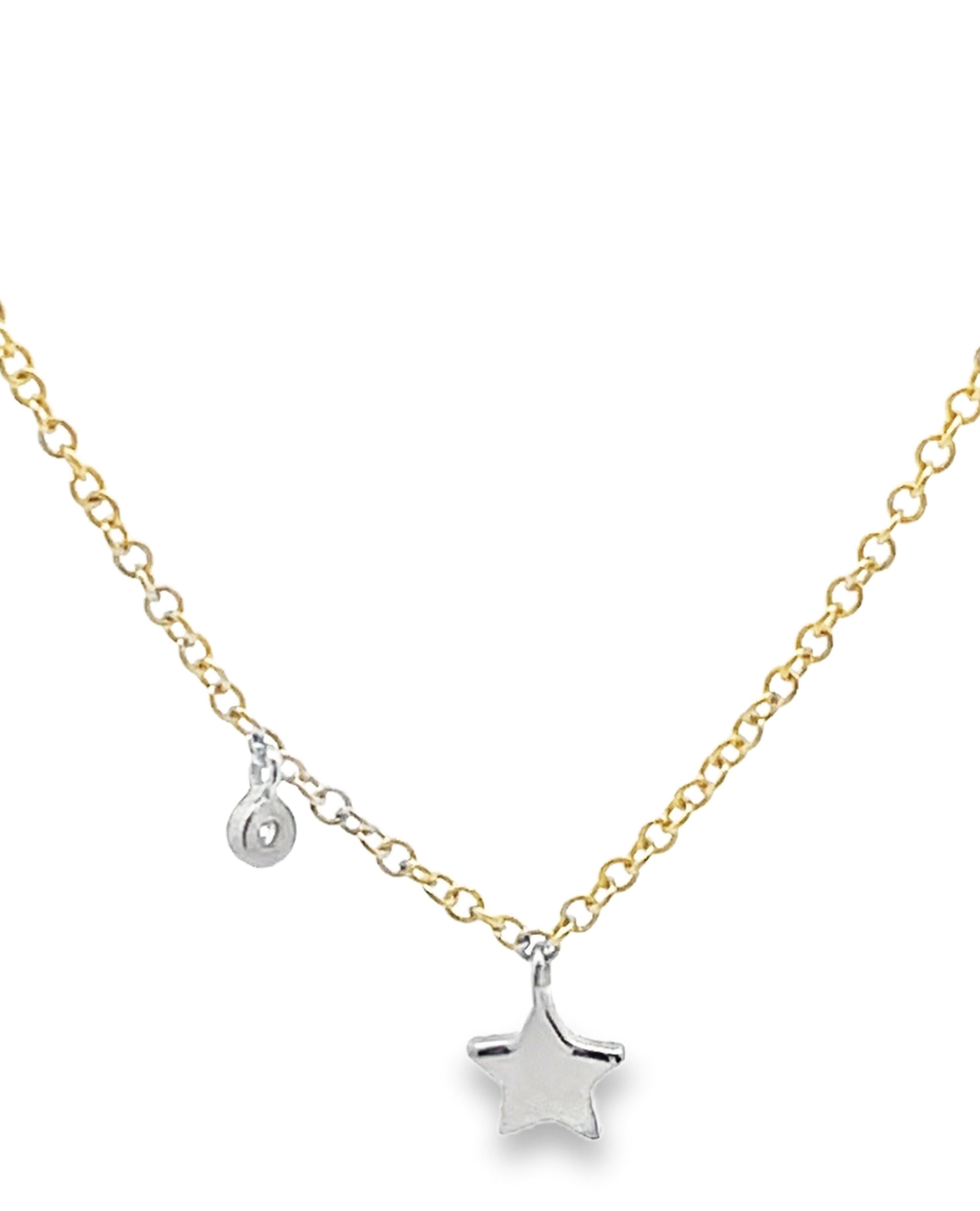 Meira T. 14K Yellow Gold Diamond Mini Star Necklace