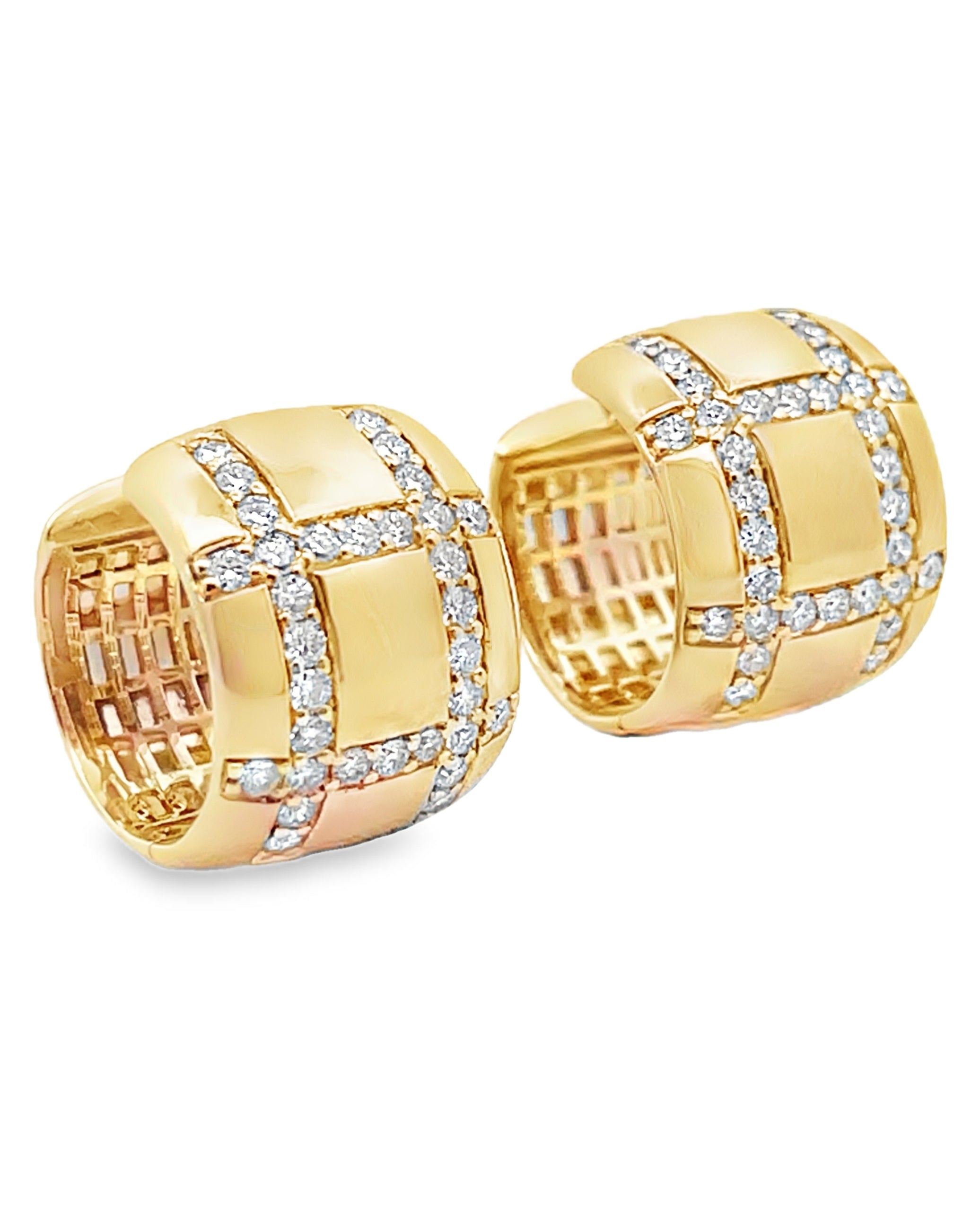 Allison Kaufman 14K Yellow Gold Diamond Huggie Earrings