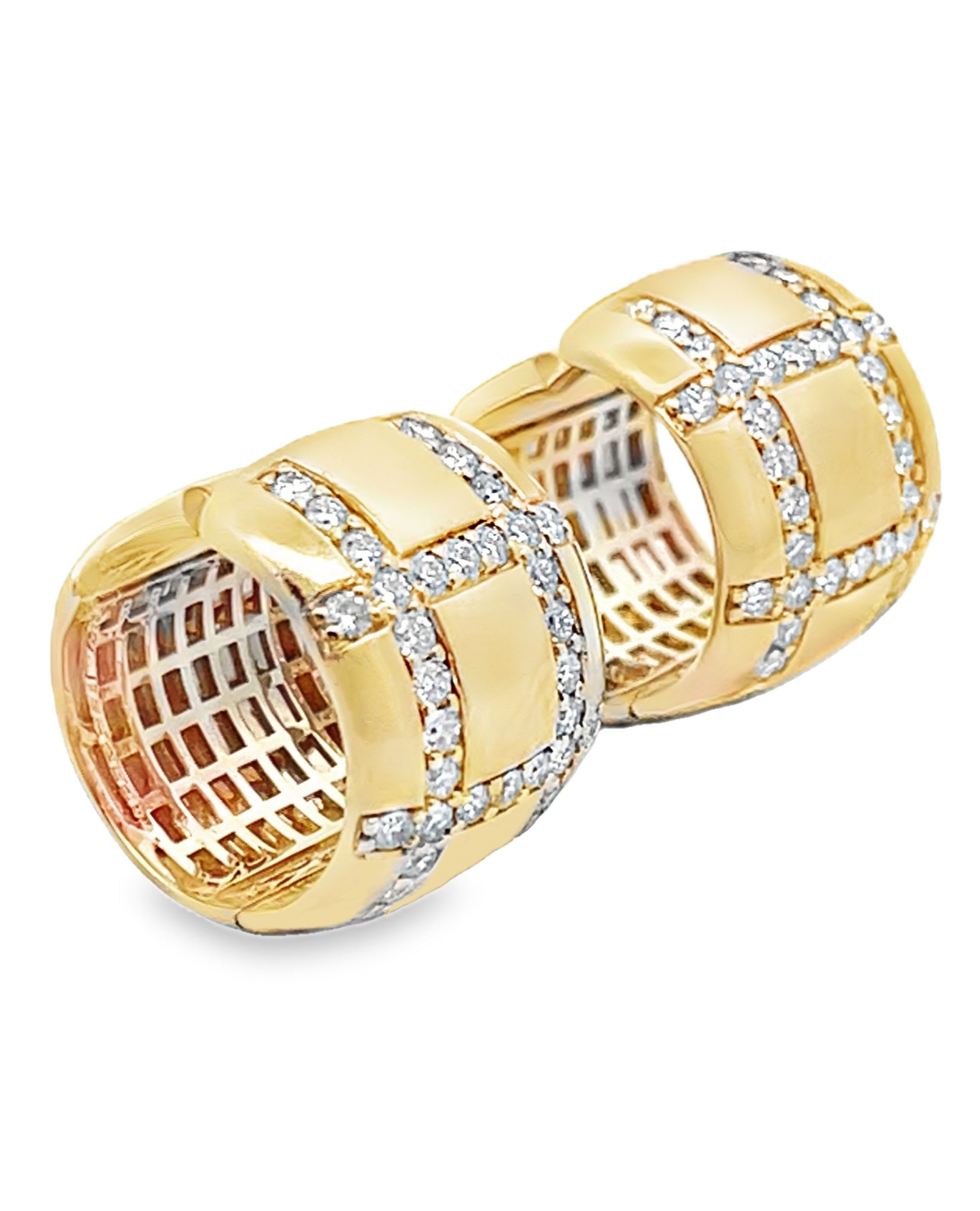 Allison Kaufman 14K Yellow Gold Diamond Huggie Earrings