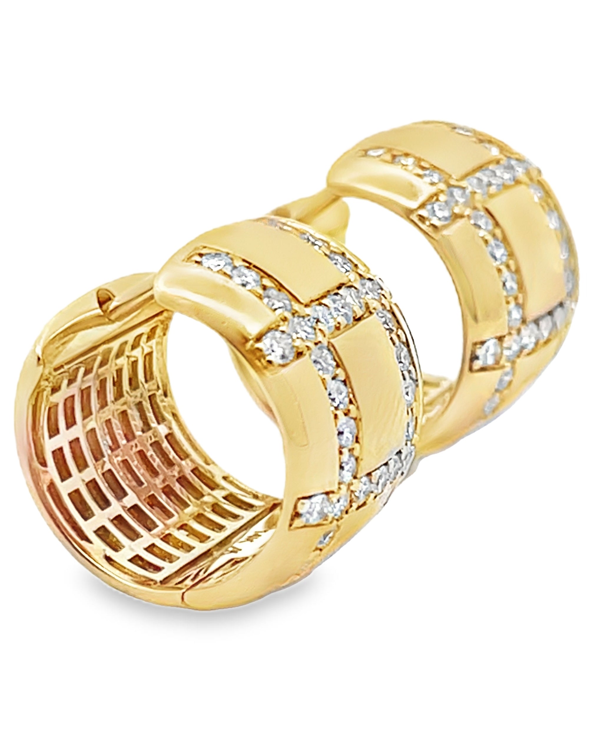 Allison Kaufman 14K Yellow Gold Diamond Huggie Earrings
