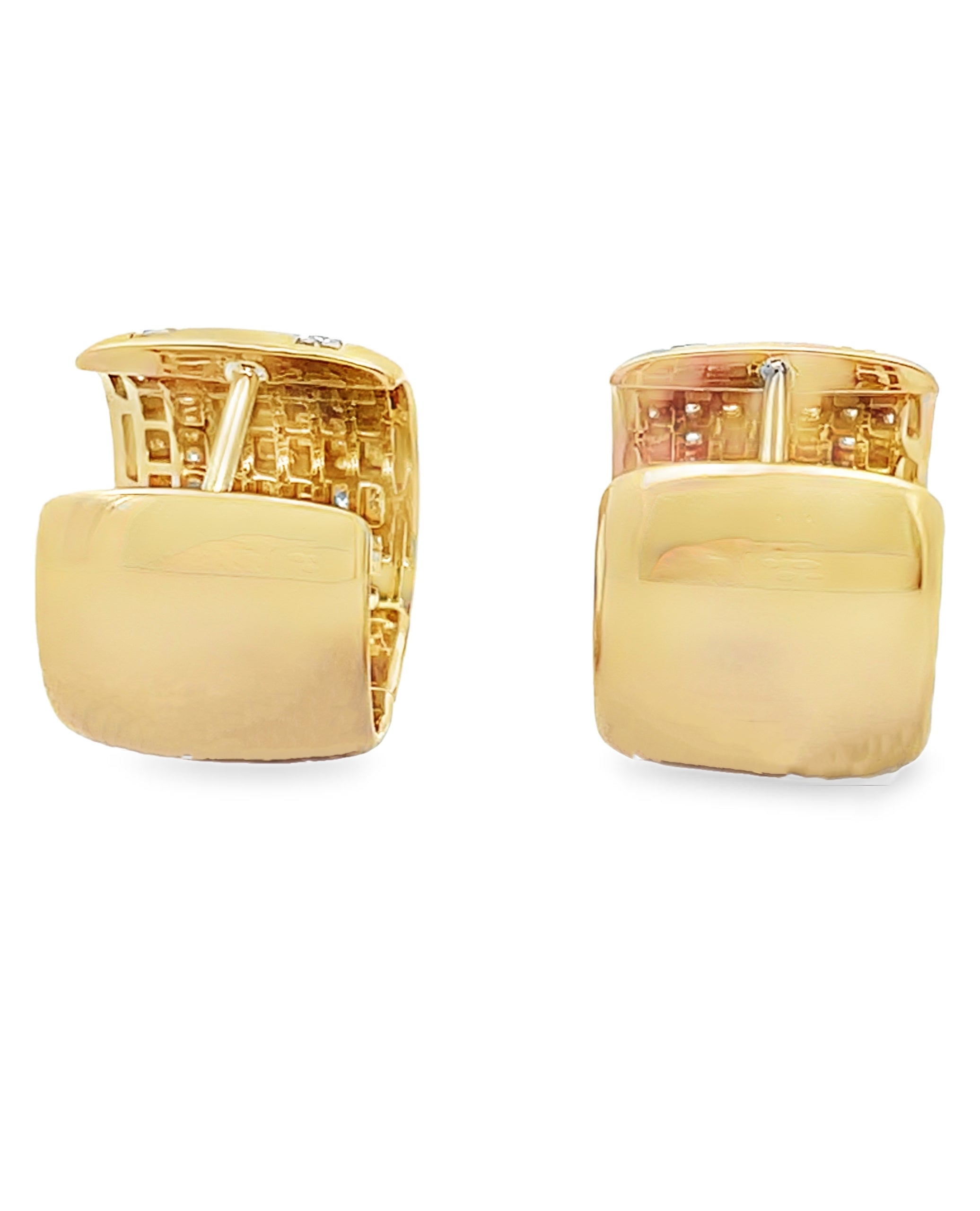 Allison Kaufman 14K Yellow Gold Diamond Huggie Earrings