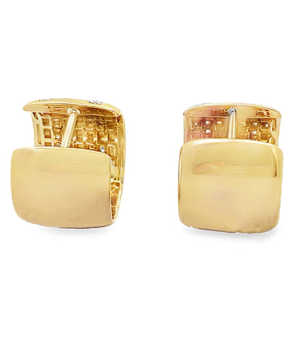 Allison Kaufman 14K Yellow Gold Diamond Huggie Earrings