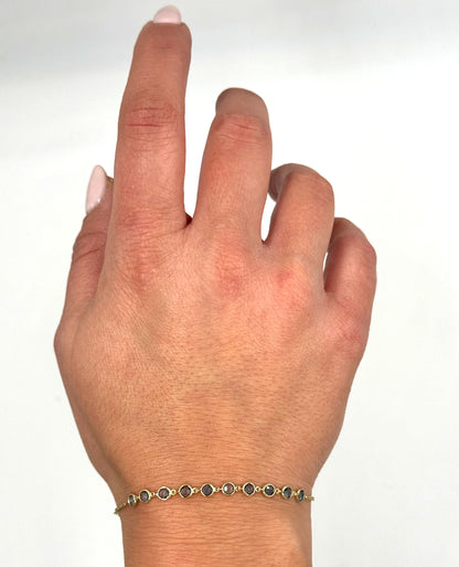 Meira T. 14K Yellow Gold Blue Topaz Bracelet