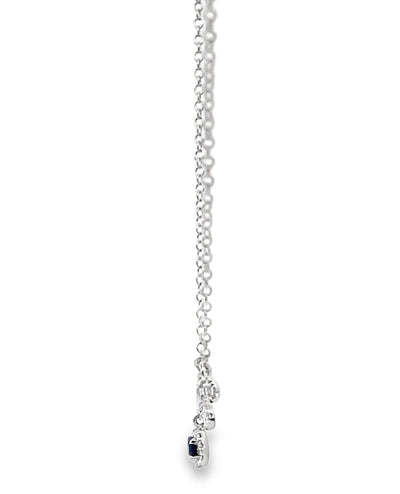 Meira T N12531/WB 14K White Gold Sapphire Necklace