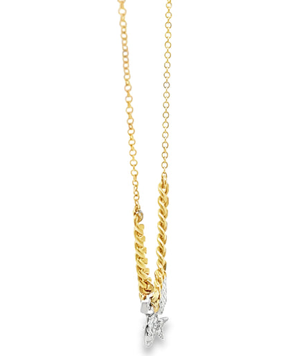 Meira T. 14K Gold Star & Moon Charm Necklace