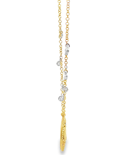 Meira T. 14K Yellow Gold Angel Medallion Necklace with Diamonds