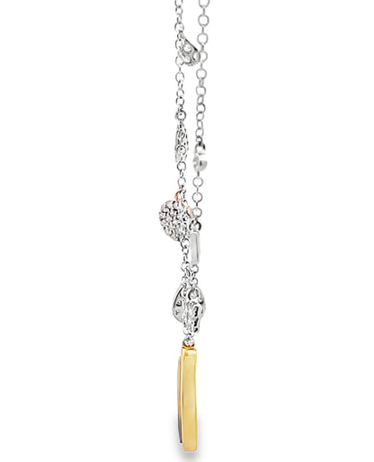 Meira T. 14K Gold Opal & Diamond Pendant Necklace