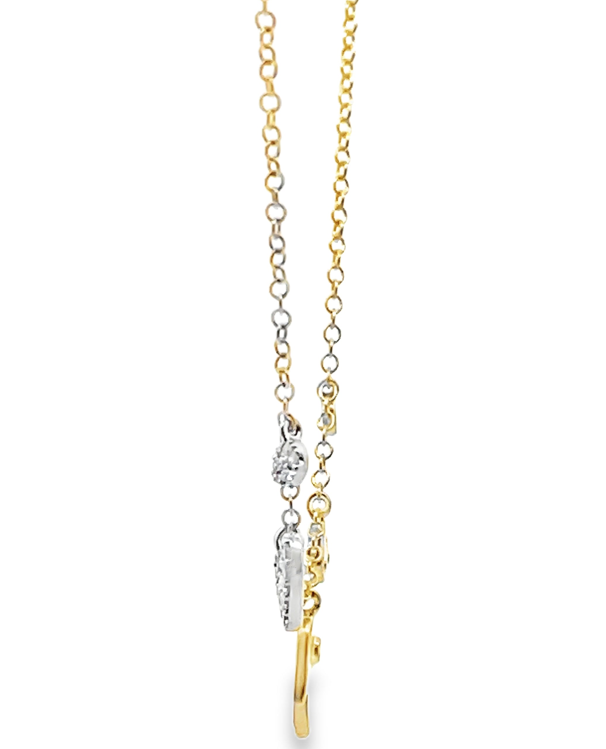 Meira T. 14K Yellow Gold Hand of God Diamond Necklace