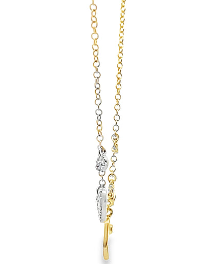 Meira T. 14K Yellow Gold Hand of God Diamond Necklace