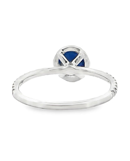 Meira T. 14K White Gold Sapphire & Diamond Ring