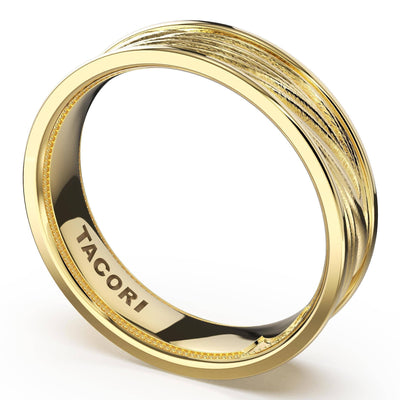 Tacori 1706FY 14K Yellow Gold Geometric Sculpted Band Ring