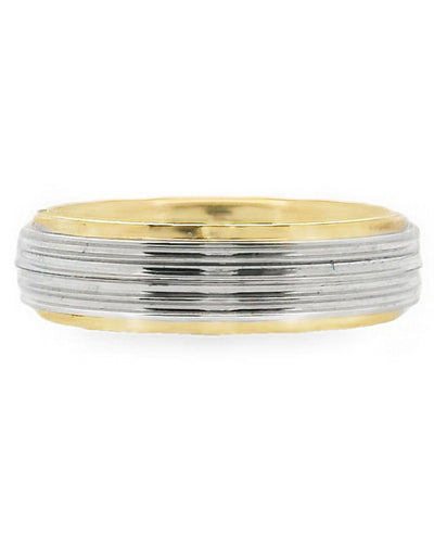 Platinum & 18K Yellow Gold Wedding Band