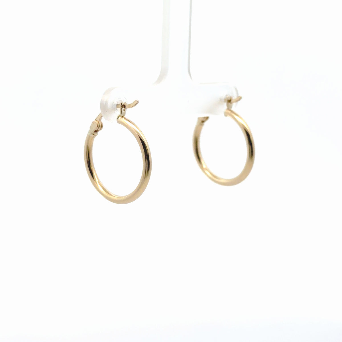 14K yellow gold hoop earrings - 1.50 grams