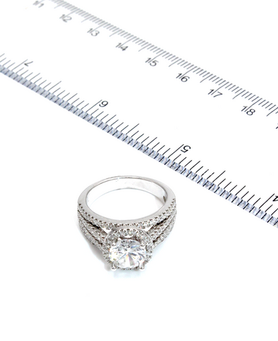 Vanna K 18AR9886DCZ Engagement Ring Diamond Setting for Round Center Stone